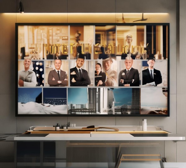 制作高质量酒店服务礼仪海报，助力酒店成功——专业风格，视觉冲击力，吸引您注意！